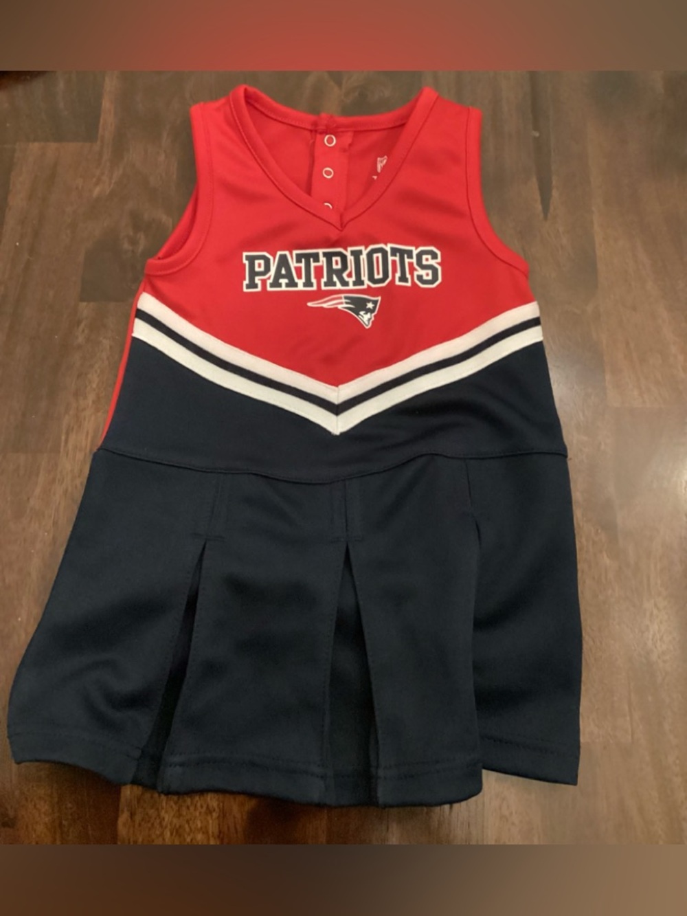 Patriots Girls' Red & Navy Cheer Tank Dress